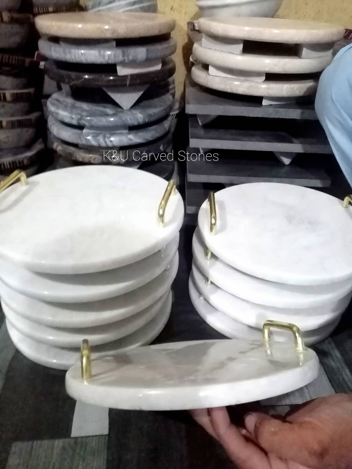 White Marble Serving / Decor Tray