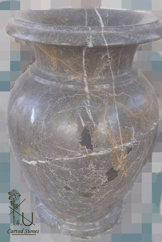 Hand Carved Stone Vase
