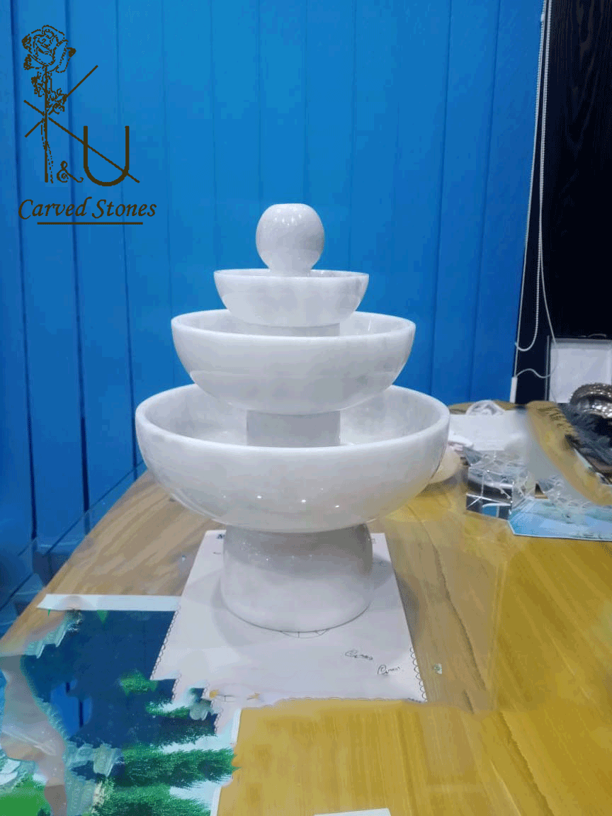 Natural Marble Water Table Fountain (1) - Image 2