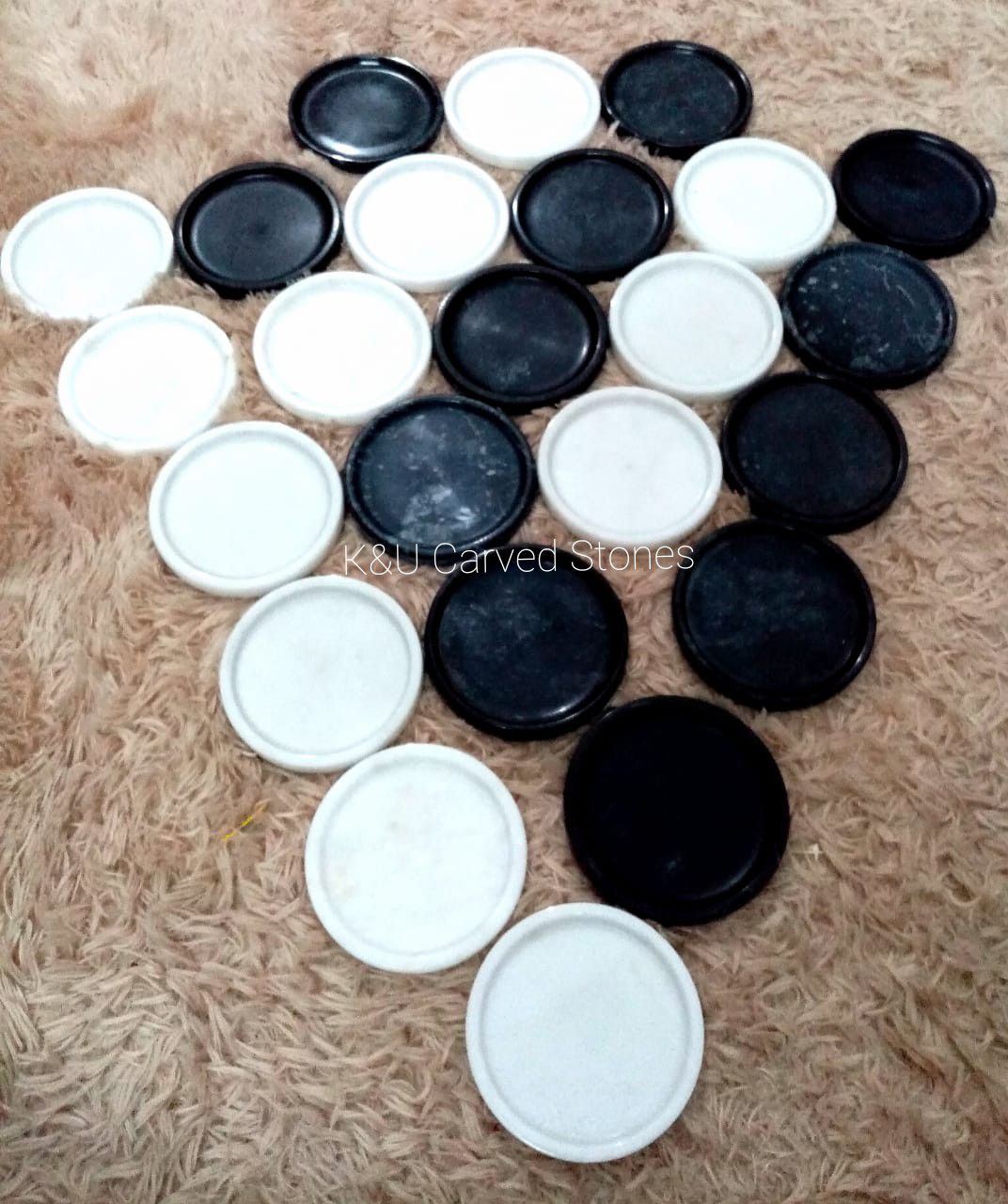 Luxury Black Marble Coasters Set (12) - Image 3