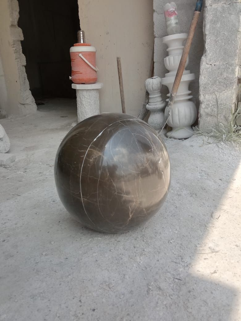 Black Stone Decorative Sphere