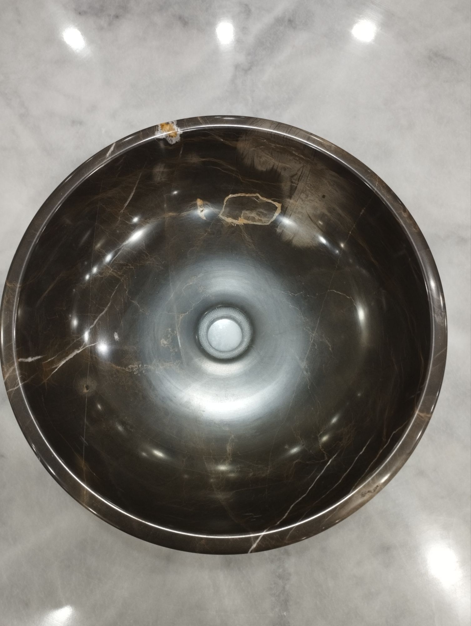 Chocolate Stone Basin Sink