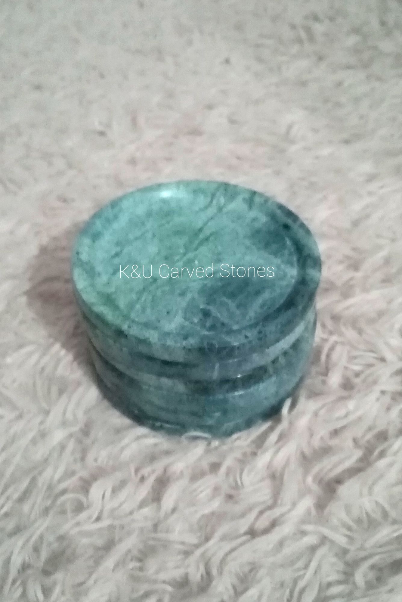 Green Marble Coasters