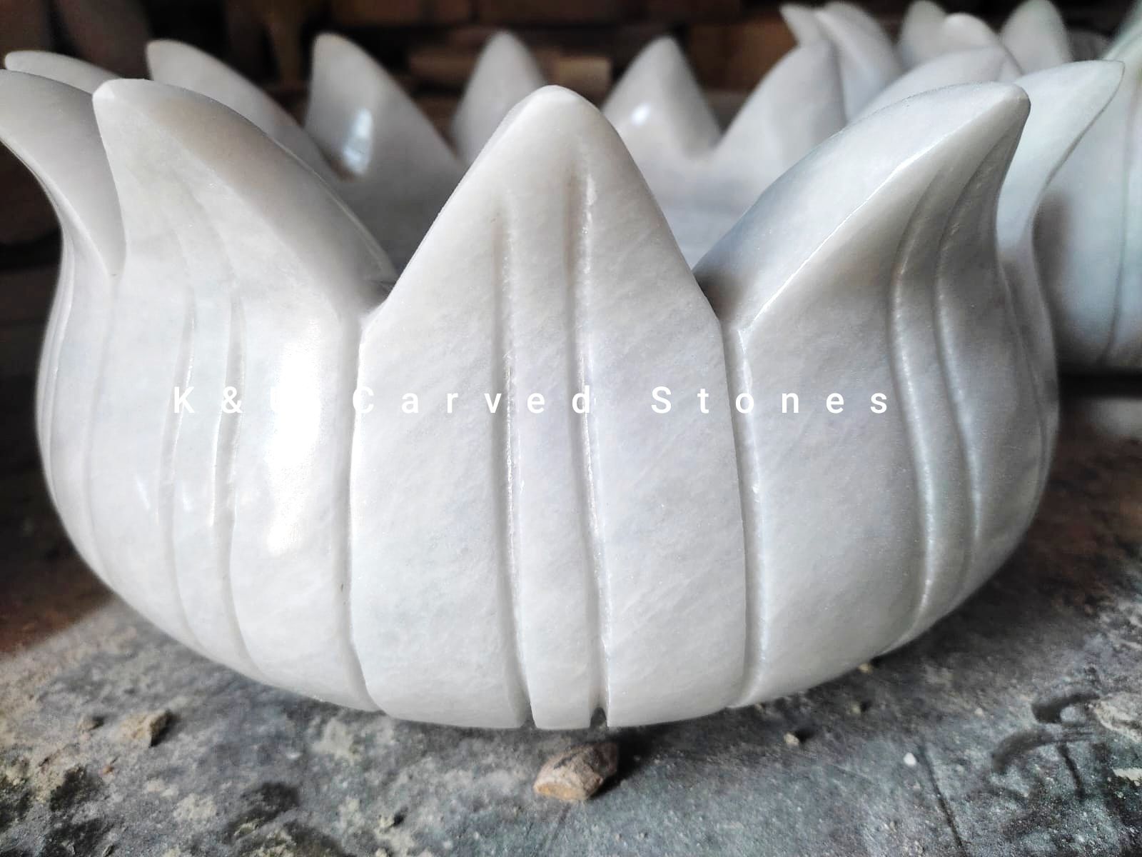White Decorative Marble Bowl