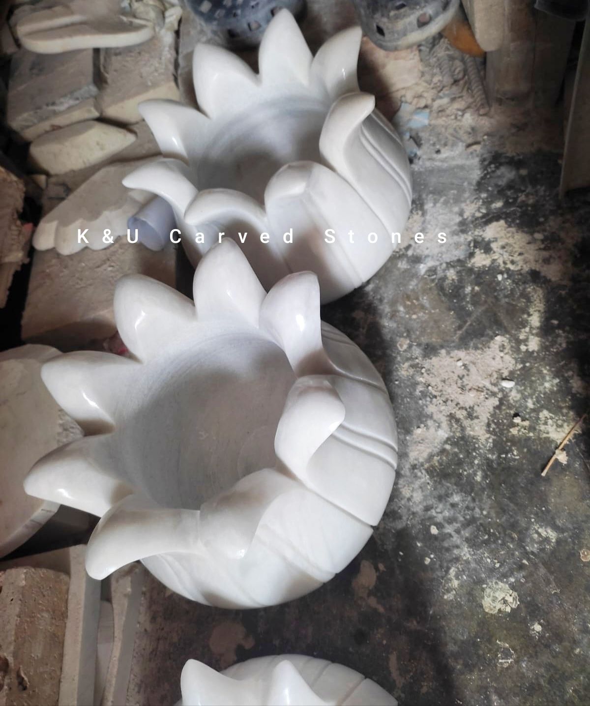 White Decorative Marble Bowl