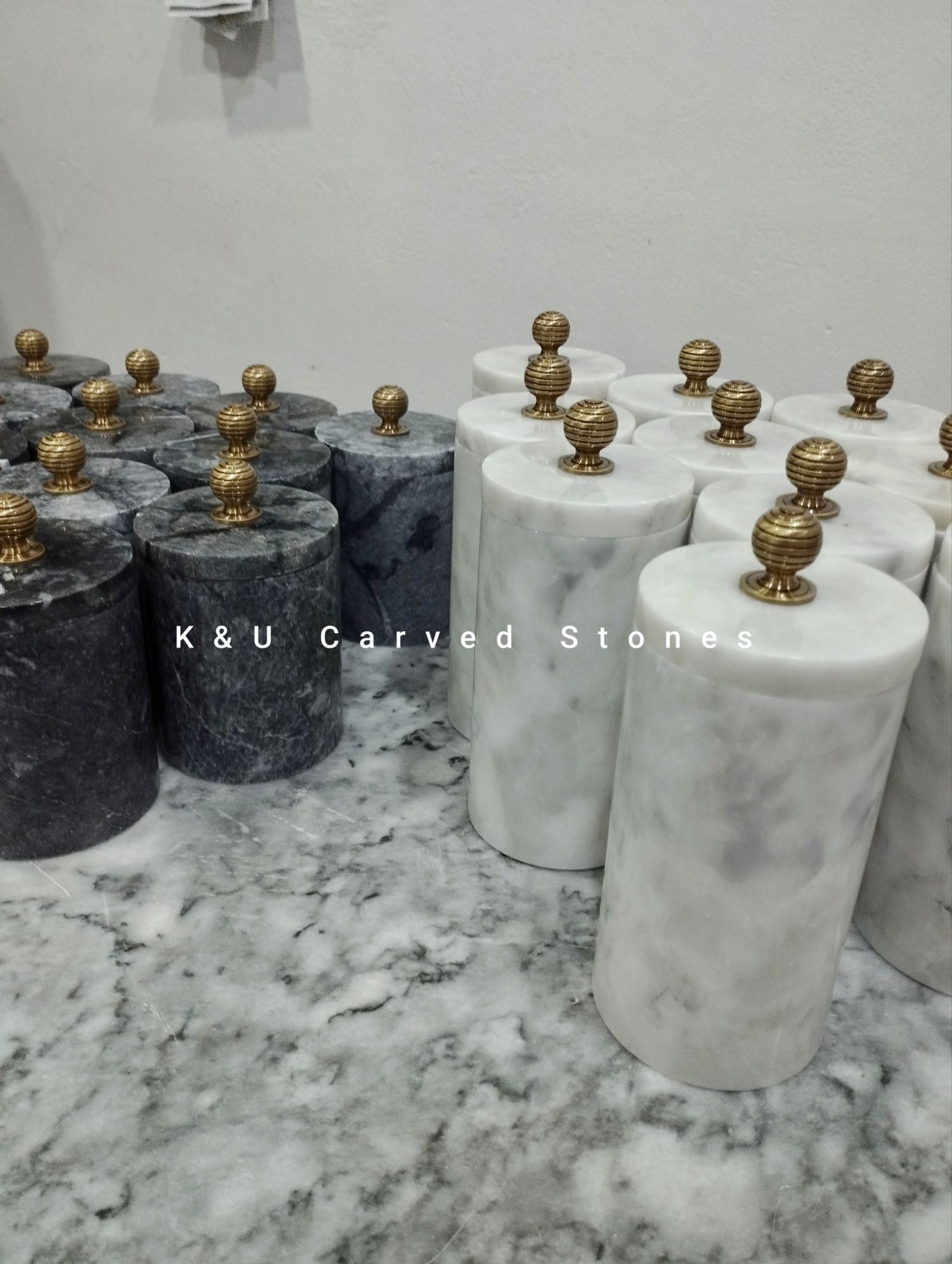 Natural Stone Candle jar