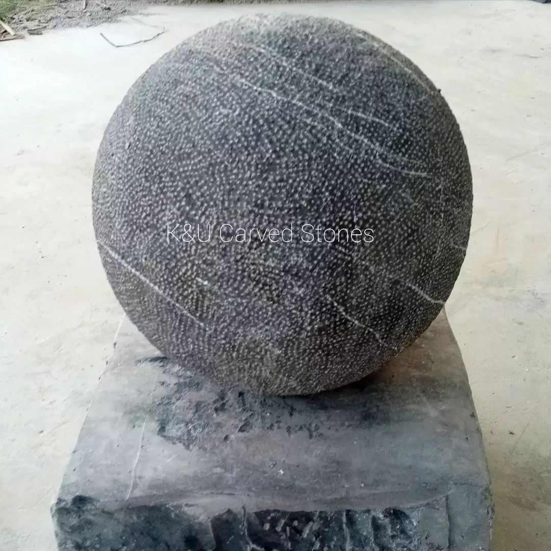 Limestone Sphere for Landscaping