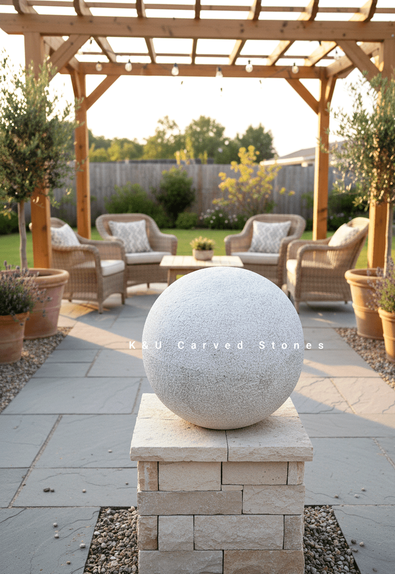 white marble sphere